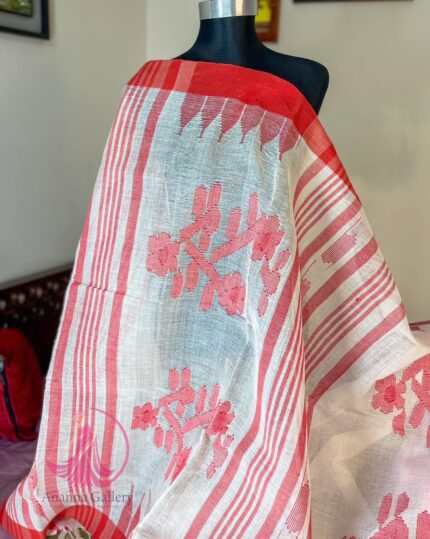 Red Radiance Monipuri Saree